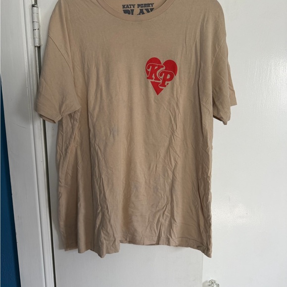 Katy Perry Collections Tops - Katy Perry Collections Cream Cotton Tee